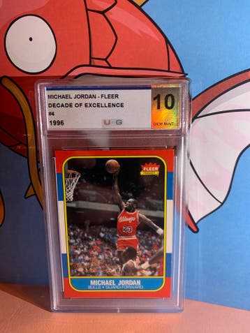 Michael Jordan Fleer Decade of Excellence #4 1996 UCG 10