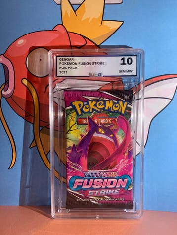 Gengar Pokémon Fusion Strike Foil-pakket 2021 - UCG 10 Gem Min