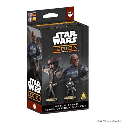 Star Wars Legion aanpasbare rebellenofficier & Agen