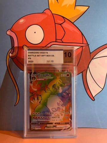 Charizard VMAX FA Battle Set Geschenkdoos CS #79 UCG 10