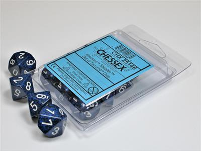 Dobbelsteenset Spec Stealth D10 (10)