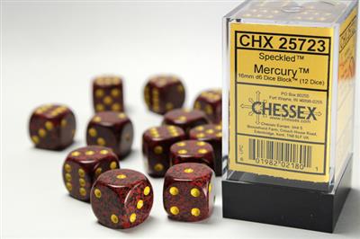 Dobbelsteenset Spec 16mm Mercury D6 (12)