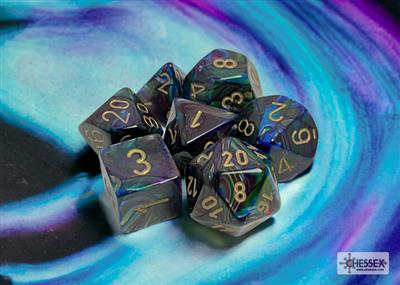 Dobbelsteenset Lust Poly Shadow-Gold (7)