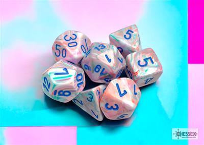Dobbelsteenset Feestelijke Pop Art met blauw (7)