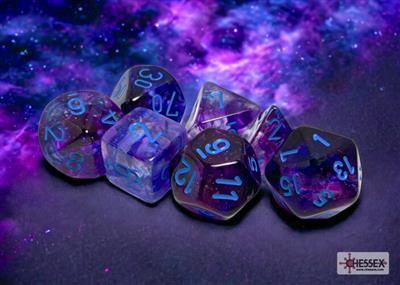 Dobbelstenen set nebula luminary nocturnal/blauw (7)