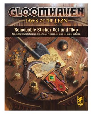 Gloomhaven Jaws of the Lion verwijderbare stickerset
