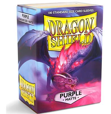 Mouwen Dragon Shield Matte - Paars (100ct)