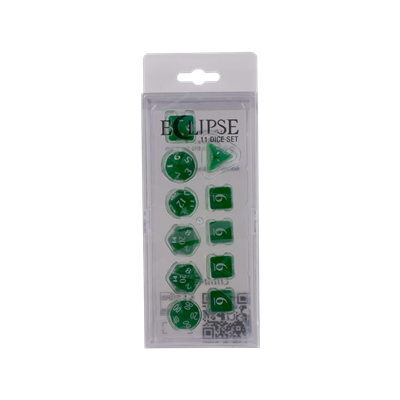 DICE Eclipse Forest Green 11 dobbelstenenset