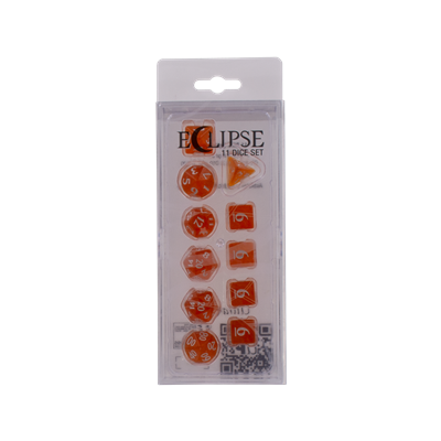 DICE Eclipse Pompoen Oranje 11 Dobbelstenen Set