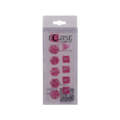 DICE Eclipse Hot Pink 11 dobbelstenenset