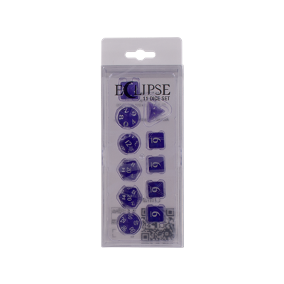 DICE Eclipse Royal Purple 11 dobbelstenenset