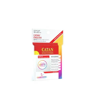 SLEEVES Matte Bordspel - Rood 56x82mm (50)