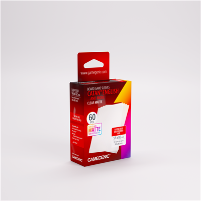 SLEEVES Mat Bordspel - Rood 56x82mm (50)