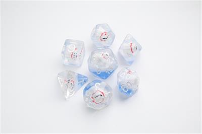 DICE Omarmd Ijsbeer RPG Dobbelstenen Set 7st