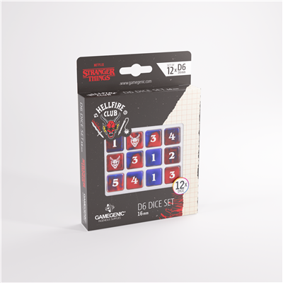 DICE D6 16mm Stranger Things - Hellfire Club (12)