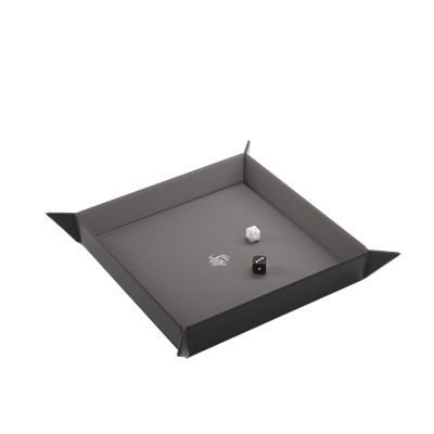 Magnetische Dobbelsteenbak Vierkant Zwart/Grijs