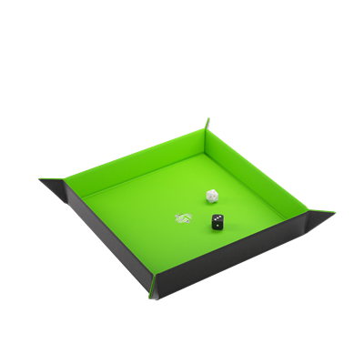 Magnetische Dobbelsteenbak Vierkant Zwart/Groen