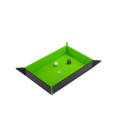Magnetische Dobbelsteenbak Rechthoekig Zwart/Groen