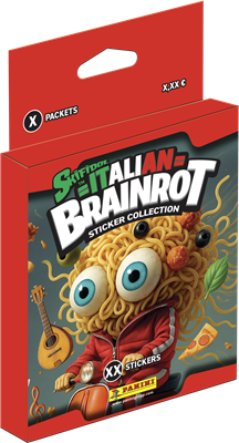 Skifidol Italiaans Brainrot Sticker Ecoblister