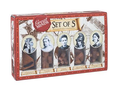 Great Minds Set van 5 puzzel vrouw