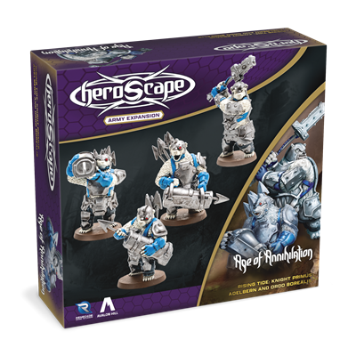 Heroscape-uitbreiding Rising Tide - Ridder Primus Adelbern & Ordo Borealis Army *Engelse versie*
