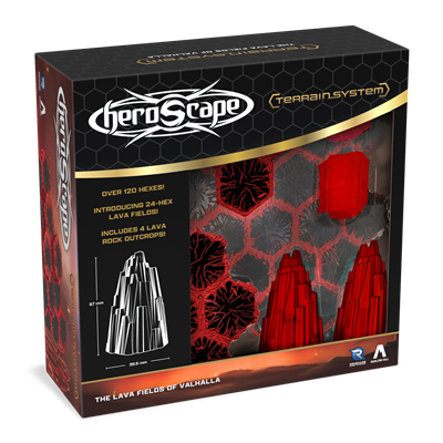 Heroscape Lava Fields of Valhalla Terrain Exp