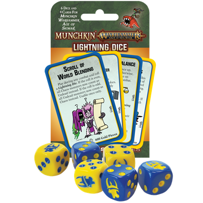 Munchkin Warhammer Age of Sigmar Bliksem Dobbelstenen