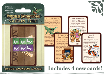 Munchkin Pathfinder Goblin Dobbelstenen