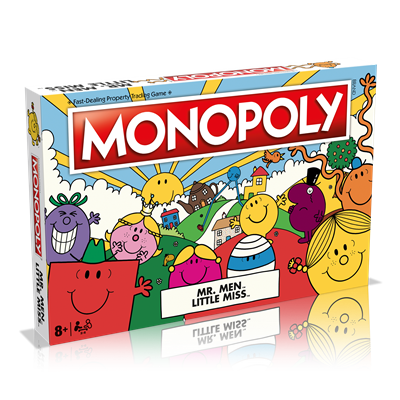 Monopoly meneer mannen en kleine juffrouw