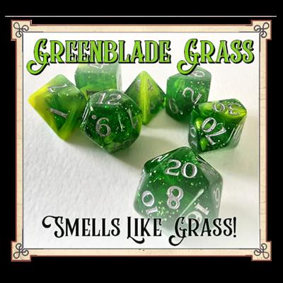 Geparfumeerde dobbelstenen groen bladgras