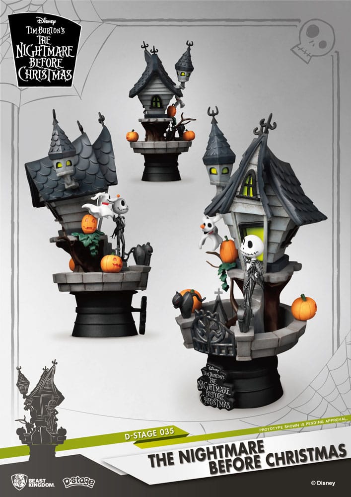 Nightmare Before Christmas D-Stage PVC Diorama Jack's Haunted House 15 cm