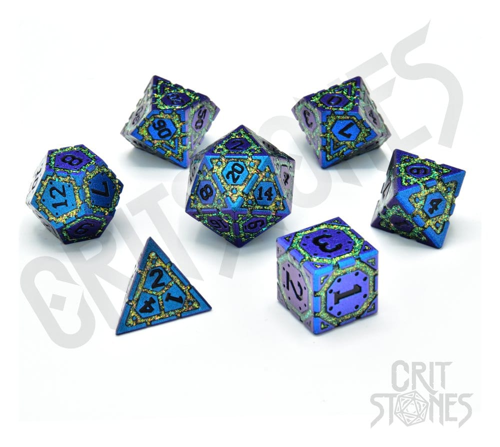 CritStones Metalen Dobbelstenen Set Twilight Grove (7)