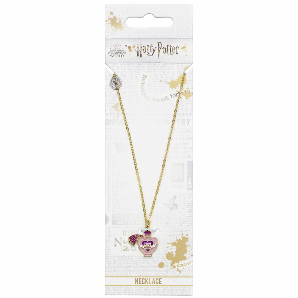 Harry Potter Pendant & Necklace Love Potion (goud verguld)