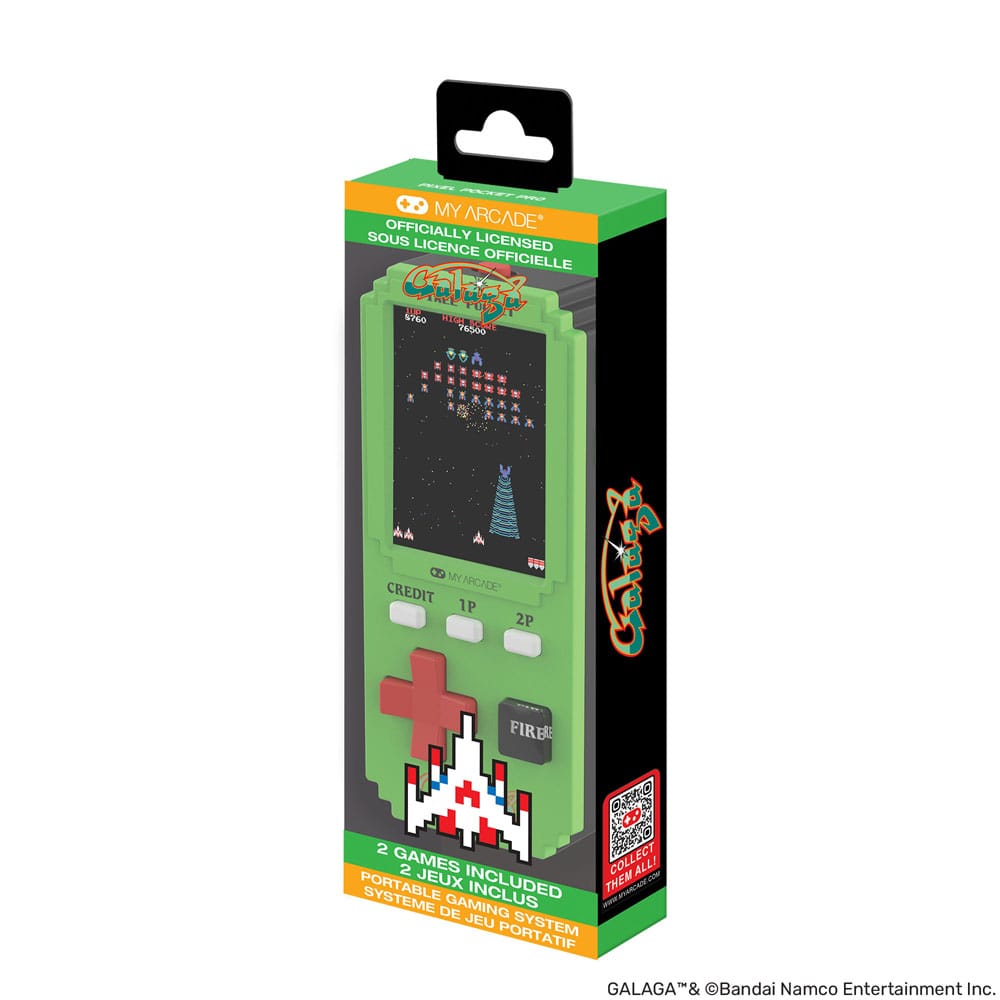 Galaga draagbaar gamingsysteem Pixel Pocket Pro