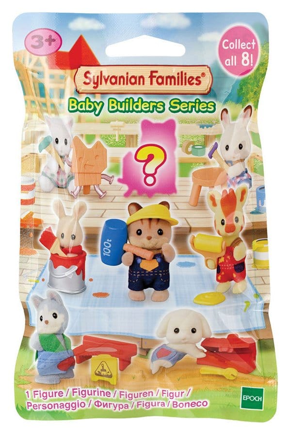 Sylvanian Families: Bouwplaatsbabyvriendjes Verrassingstasje figuur 5 cm Display (16)