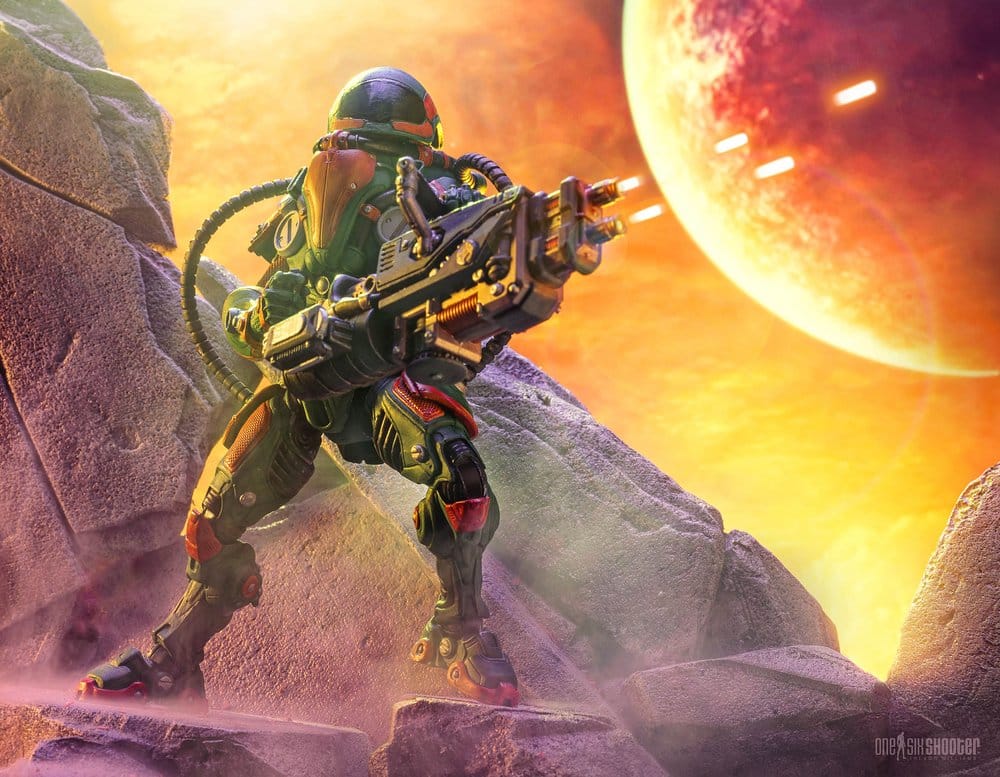 Cosmic Legions Actiefiguur T.U.5.C.C. Zware kanonnier