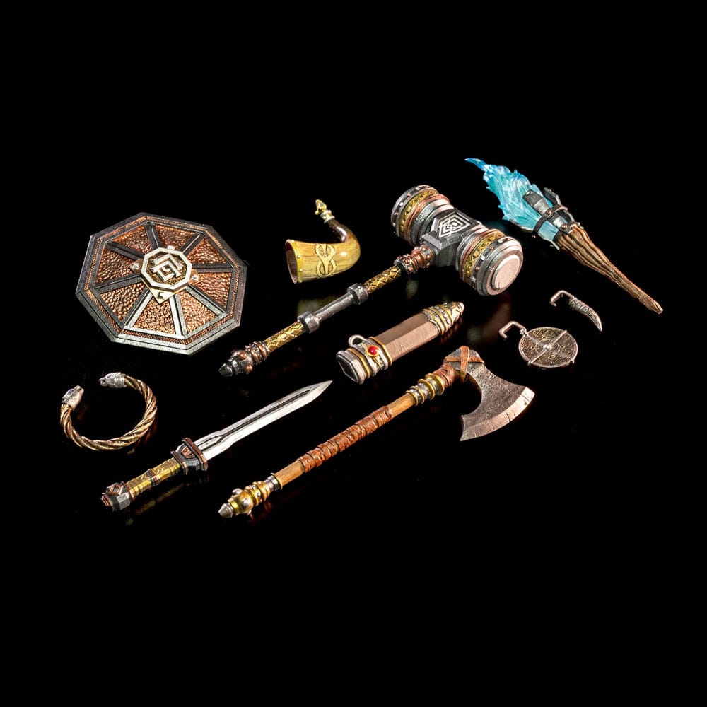 Mythische legioenen: rijzende zonen actiefiguur accessoires dwergwapens