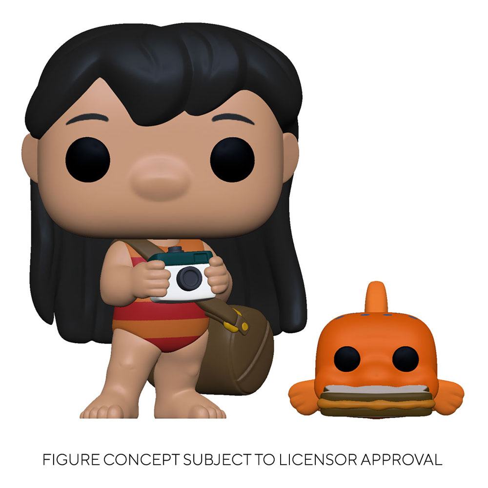 Lilo & Stitch Pop! & Buddy vinyl figuur lilo w/pudge 9 cm