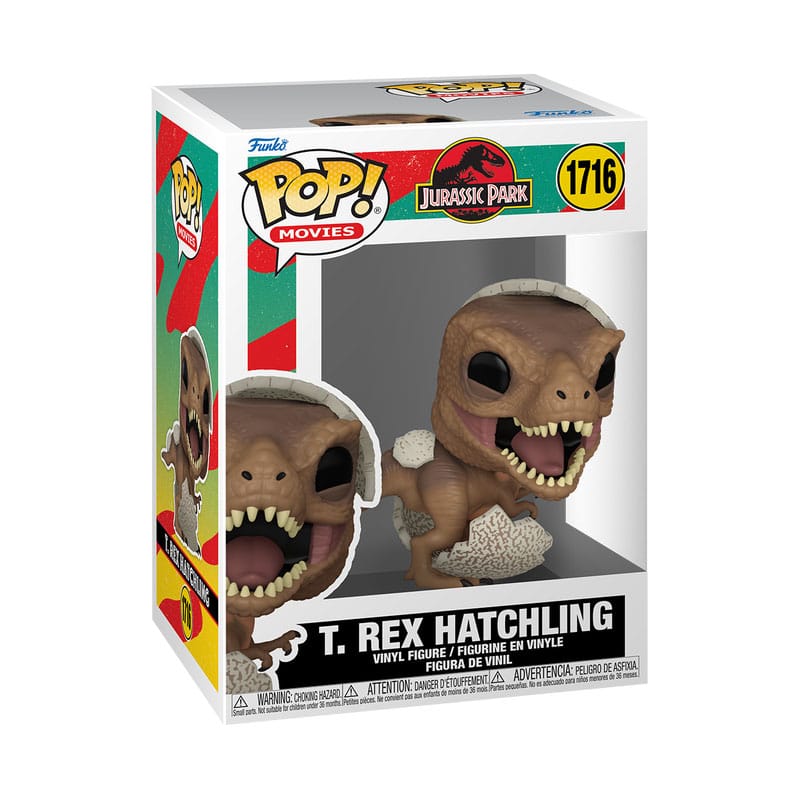Jurassic Park Hatchling Pop! Films vinylfiguur tyrannosaurus rex 9 cm