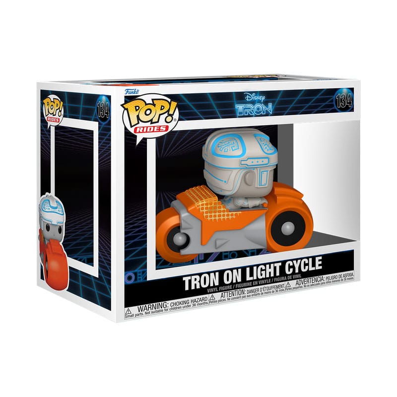 Tron (1982) Pop! Rides Deluxe Vinyl Tron met cyclus 9 cm