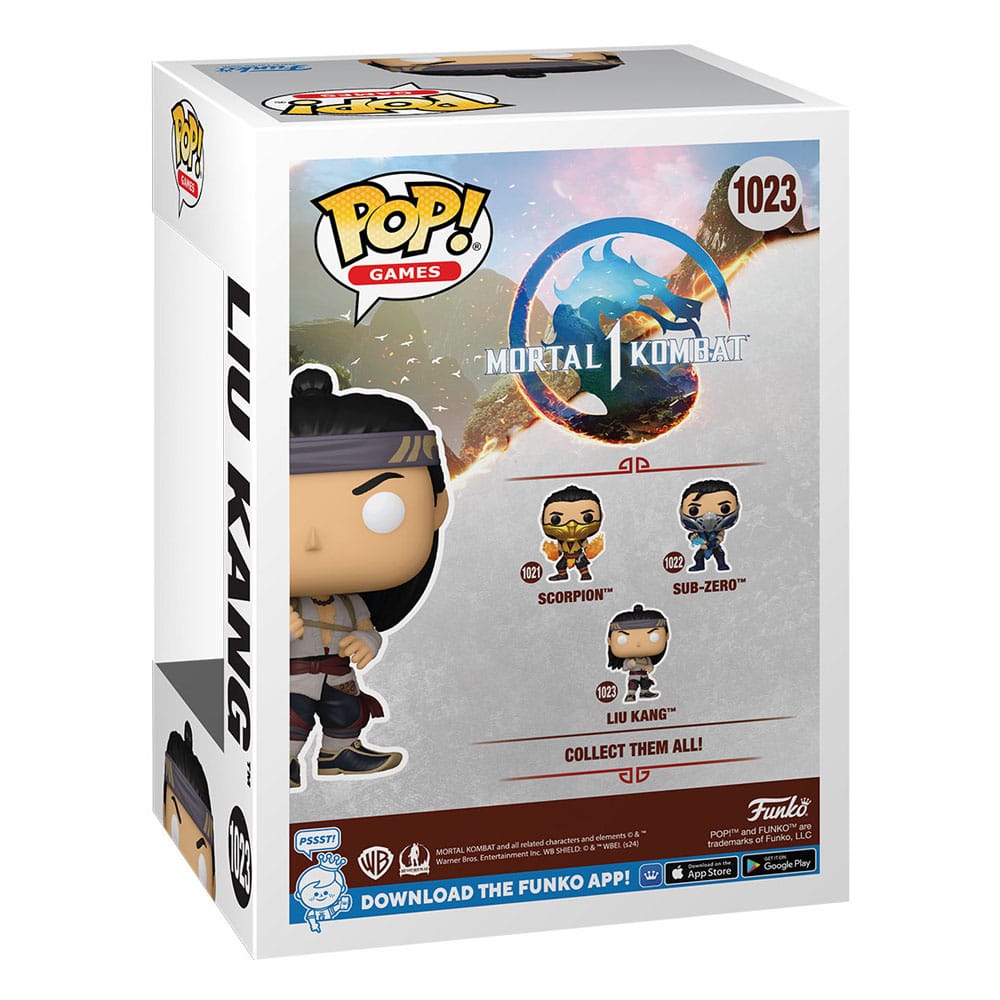 Mortal Kombat POP! Games Vinyl Figuur Liu Kang (God van het Vuur) 9 cm