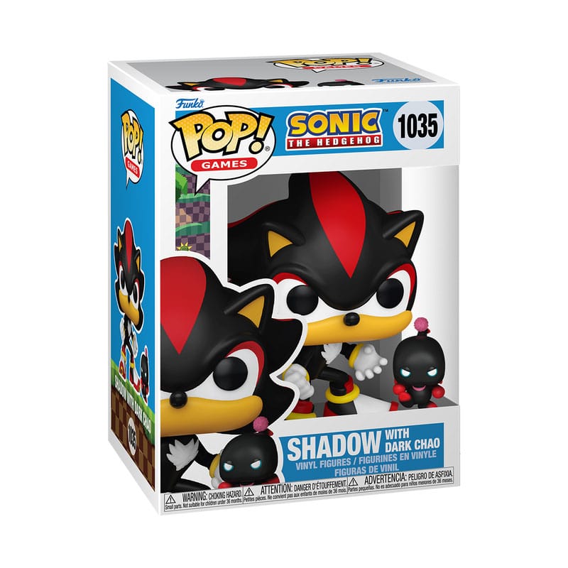 Sonic the Hedgehog Pop & Buddy! Vinyl figuur schaduw met dchao 9 cm