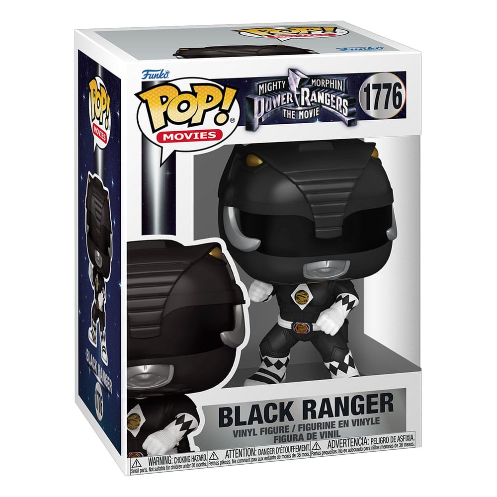 Mighty Morphin Power Rangers: The Movie Pop! Films vinylfiguren Black Ranger 9 cm
