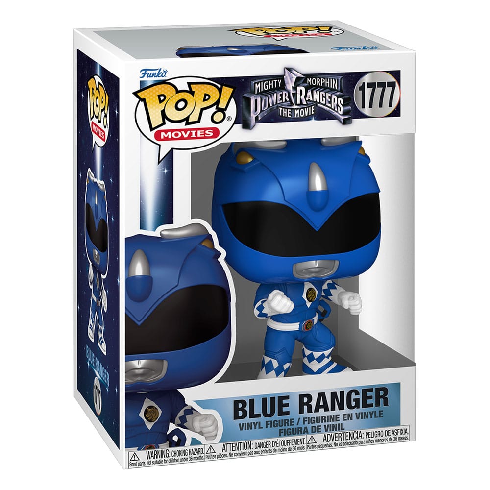 Mighty Morphin Power Rangers: The Movie Pop! Films vinylfiguren blauwe ranger 9 cm