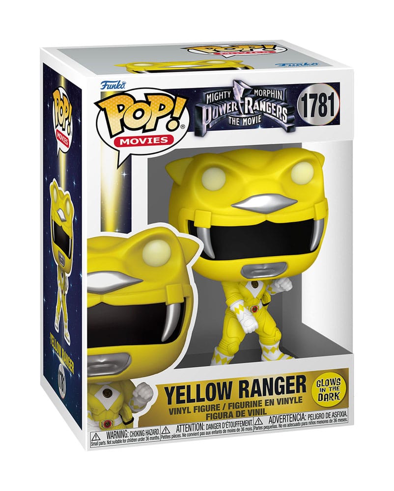 Mighty Morphin Power Rangers: The Movie Pop! Films vinylfiguren Yellow Ranger (GITD) 9 cm
