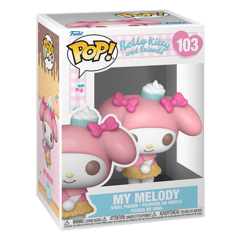 Sanrio Pop! Animatie vinyl figuur hello kitty- mijn melodie (ic) 9 cm
