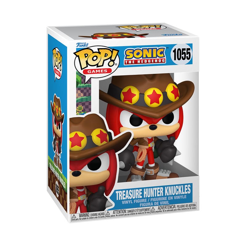Sonic the Hedgehog Pop! Games Vinyl Figuur Treasure Hunter Knuckles 9 cm