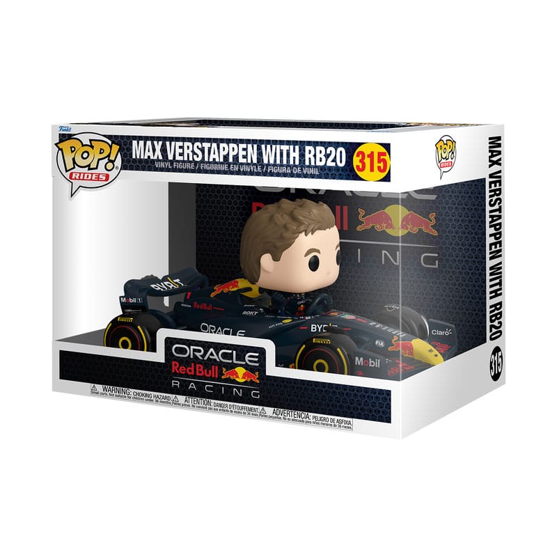 Formule 1 pop! Rijdt super deluxe vinyl figuur rb-verstappen w/rb20 15 cm