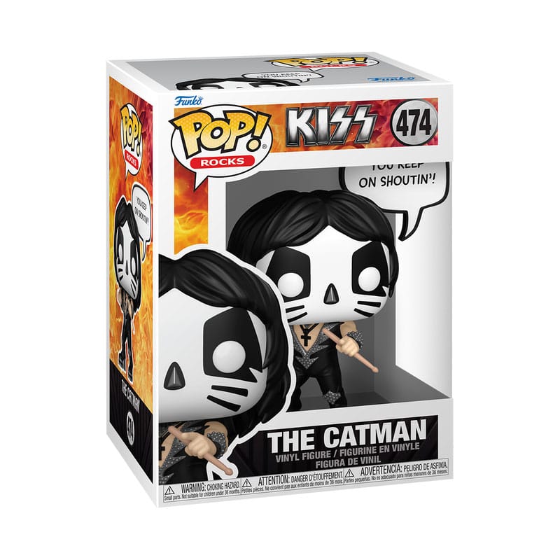 Kus Pop! Uitspraken vinyl figuur de catman (R&R de hele nacht) 9 cm