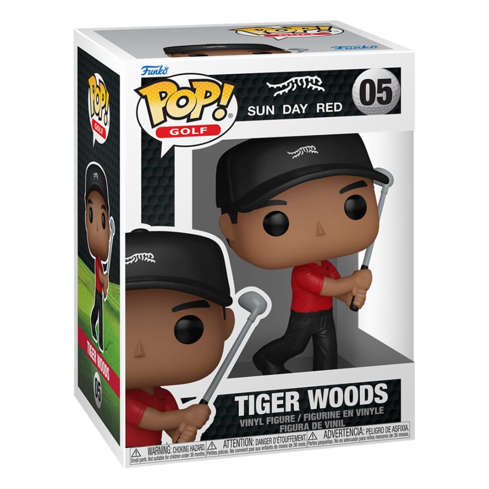 Tiger Woods Pop! Golf vinyl figuur Tiger Woods (Swing) 9 cm